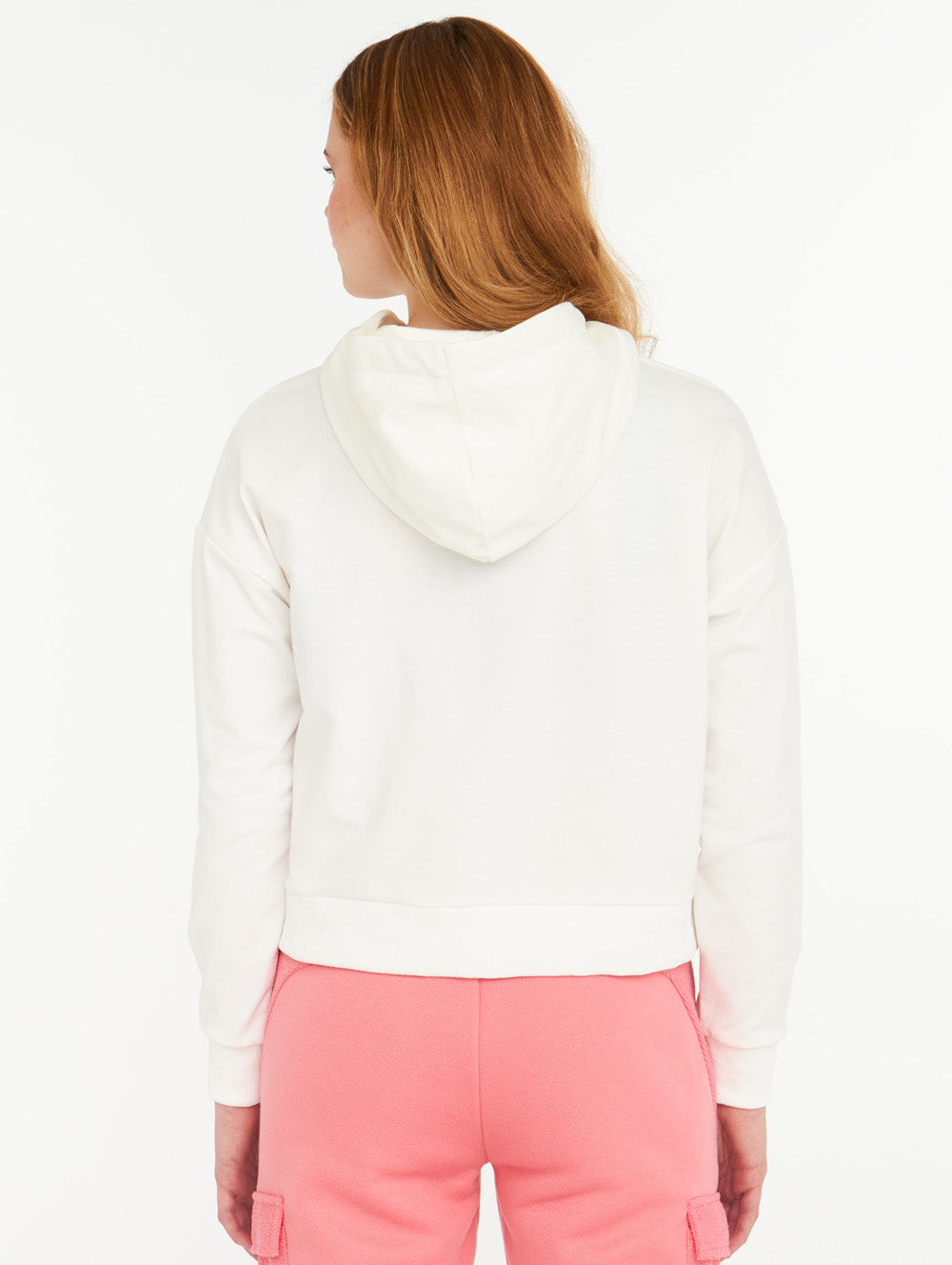 Florence French Terry Cropped Pullover Hoodie