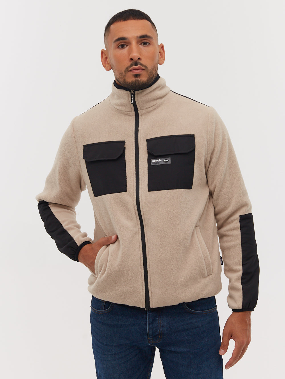 Anders Double Patch Pocket Zip-Up Sherpa