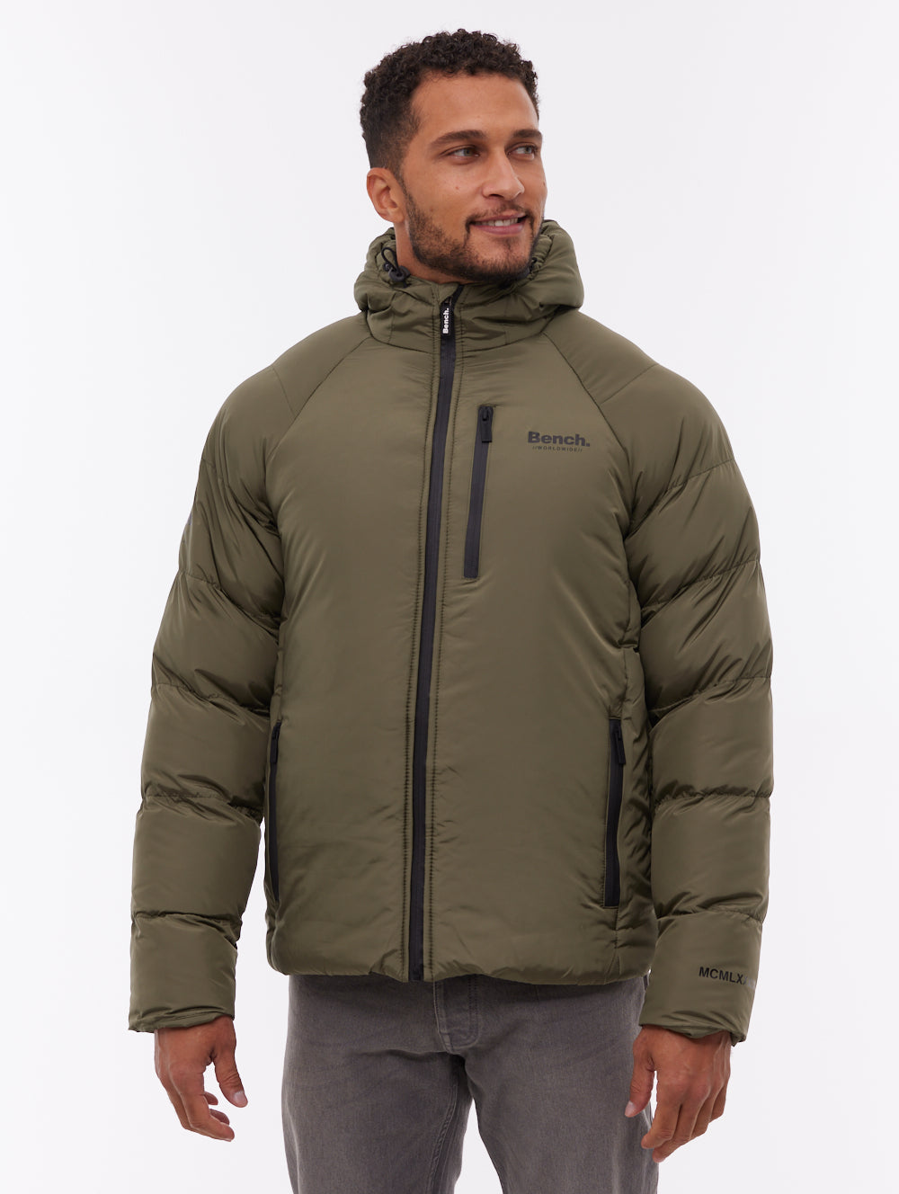 Rafera Hooded Puffer Jacket - Green