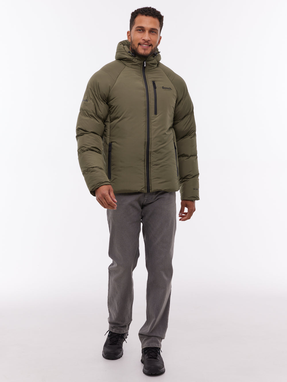 Rafera Hooded Puffer Jacket - Green