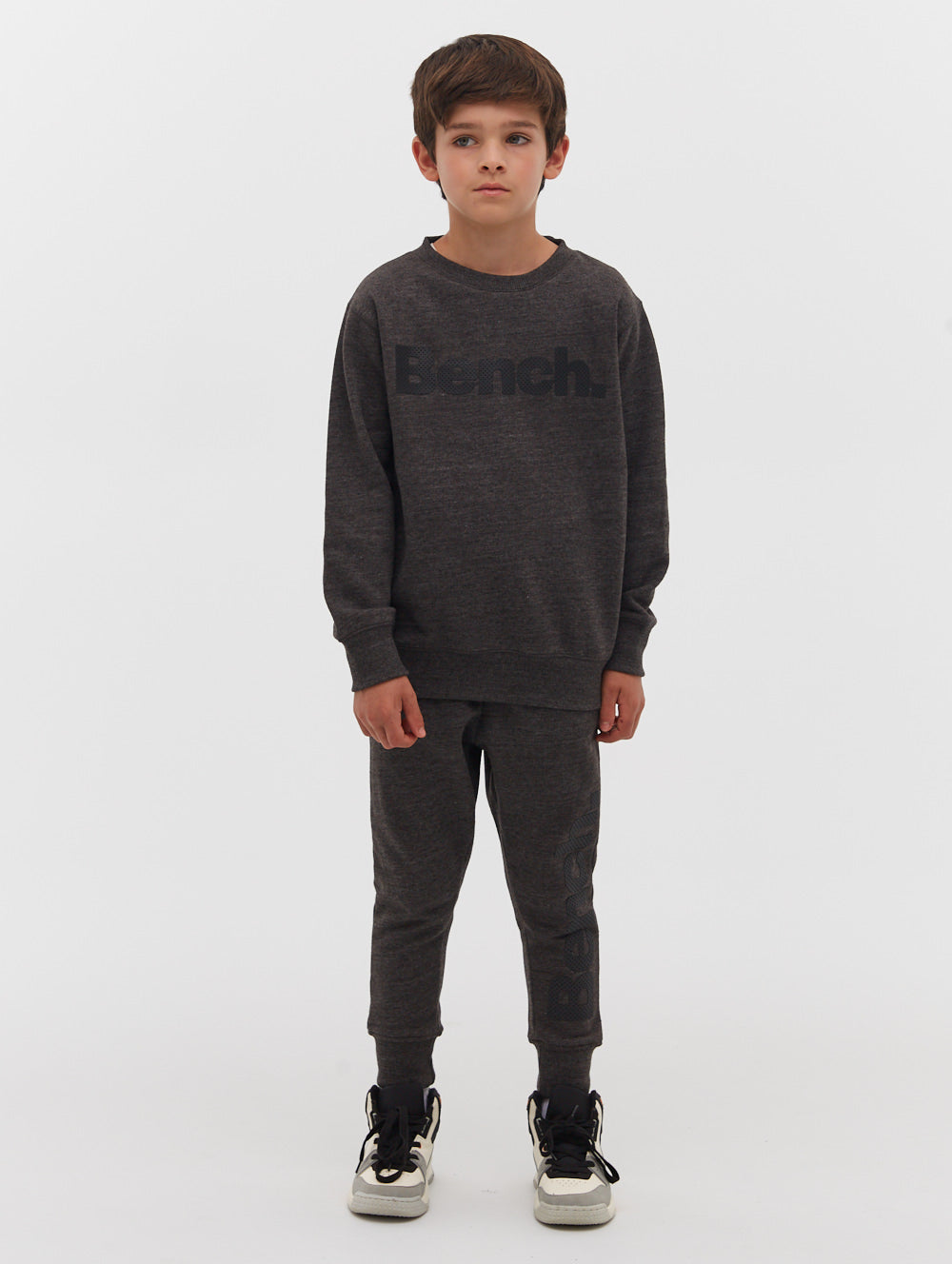 Boys Tipster Perforated Logo Crew Neck Sweatshirt - BN3E118662