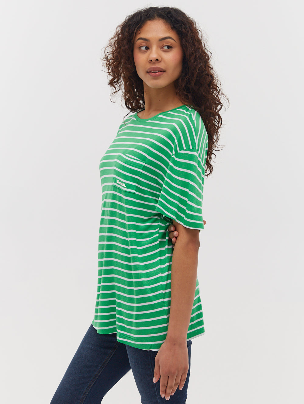 Nouria Striped Pocket T-Shirt