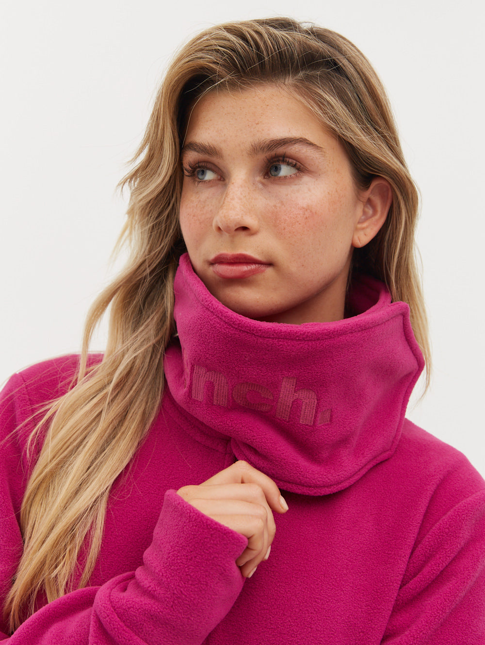 Funnel Microfleece Wrap Neck Zip-Up