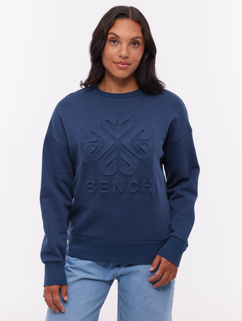Ilma Tonal Graphic Crew Neck - Blue