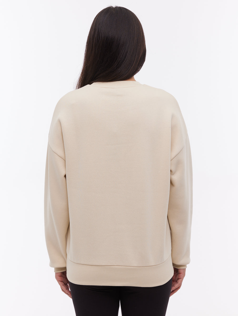 Ilma Tonal Graphic Crew Neck - White