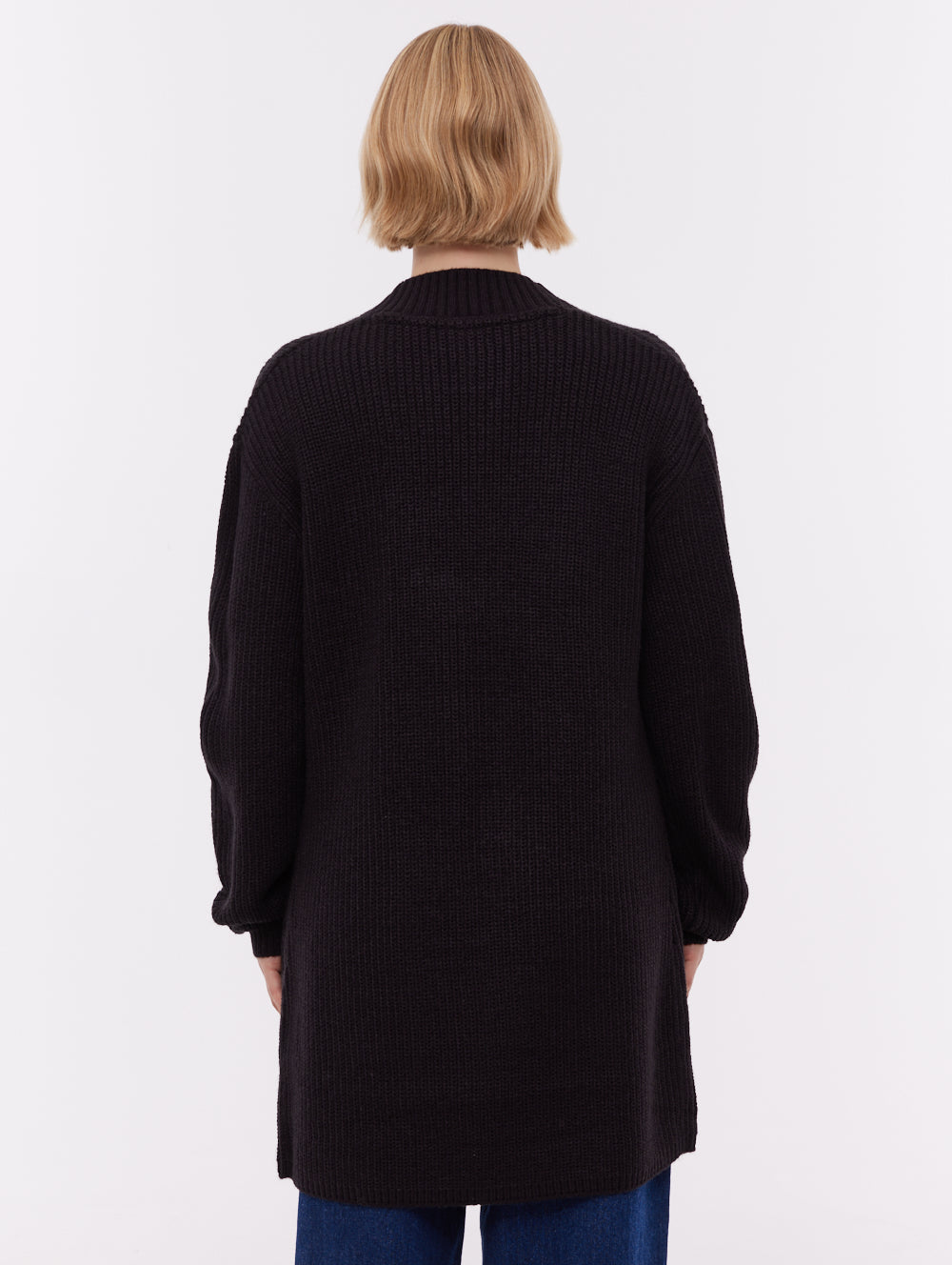Asteria Long Cardigan Sweater - Black
