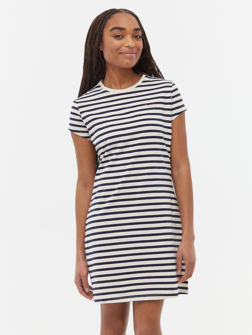 Mabelle Striped T-Shirt Midi Dress