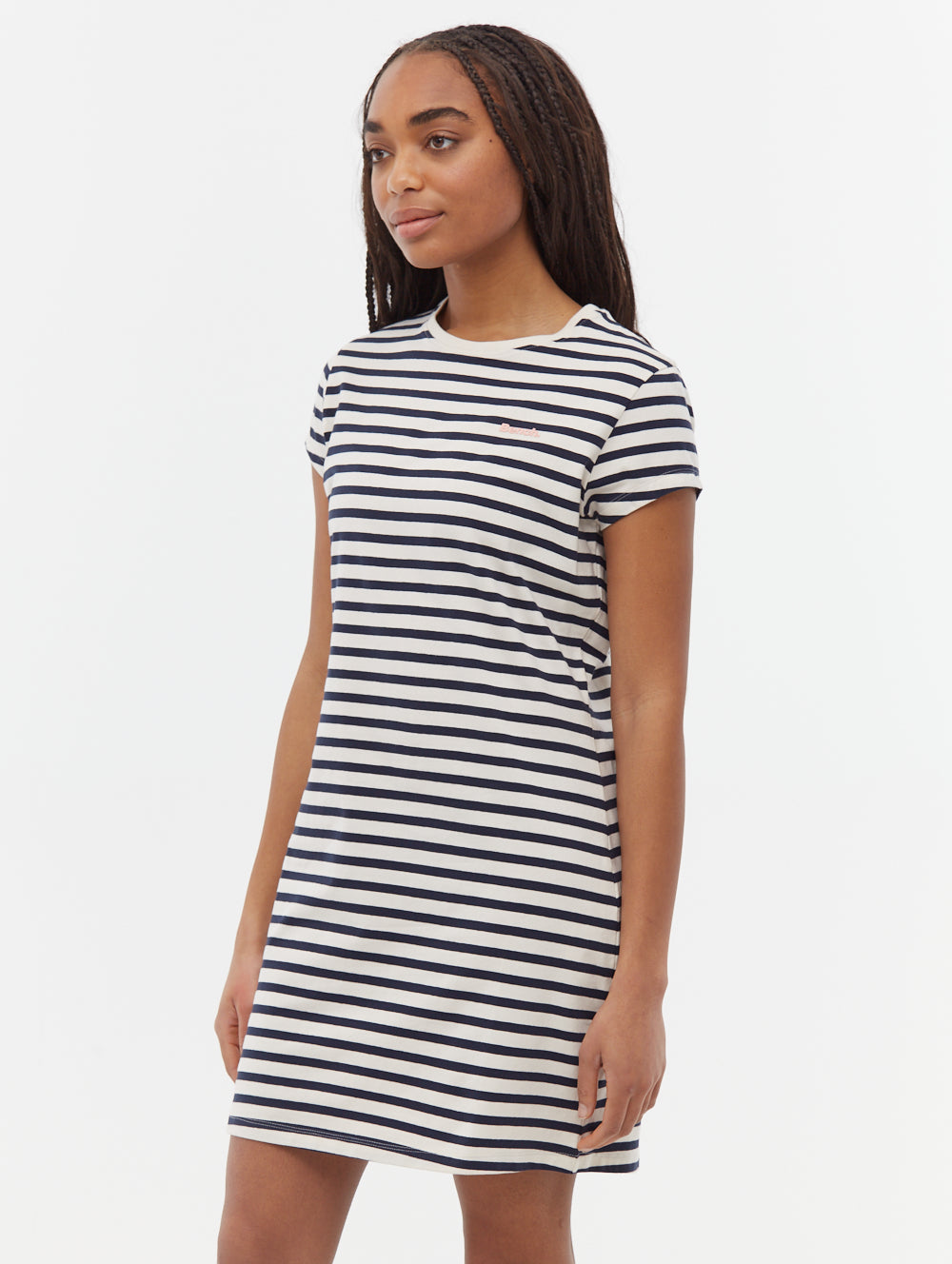 Mabelle Striped T-Shirt Midi Dress