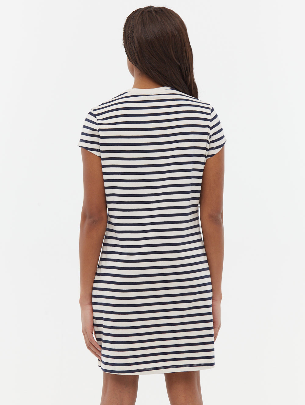 Mabelle Striped T-Shirt Midi Dress