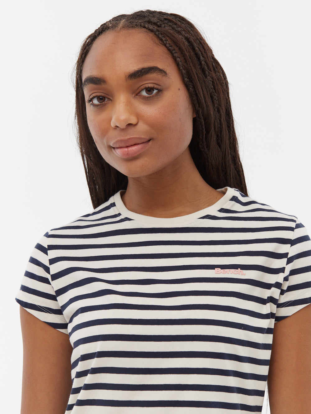 Mabelle Striped T-Shirt Midi Dress
