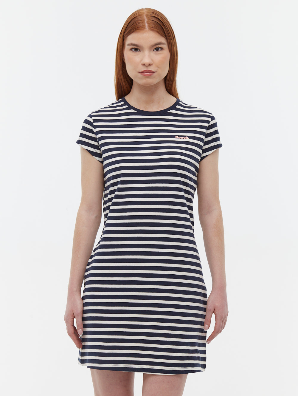 Mabelle Striped T-Shirt Midi Dress