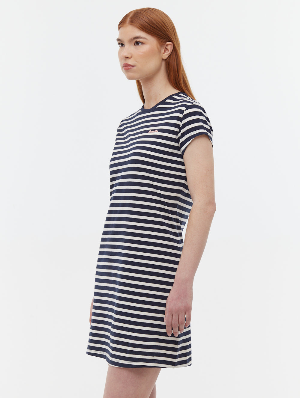 Mabelle Striped T-Shirt Midi Dress