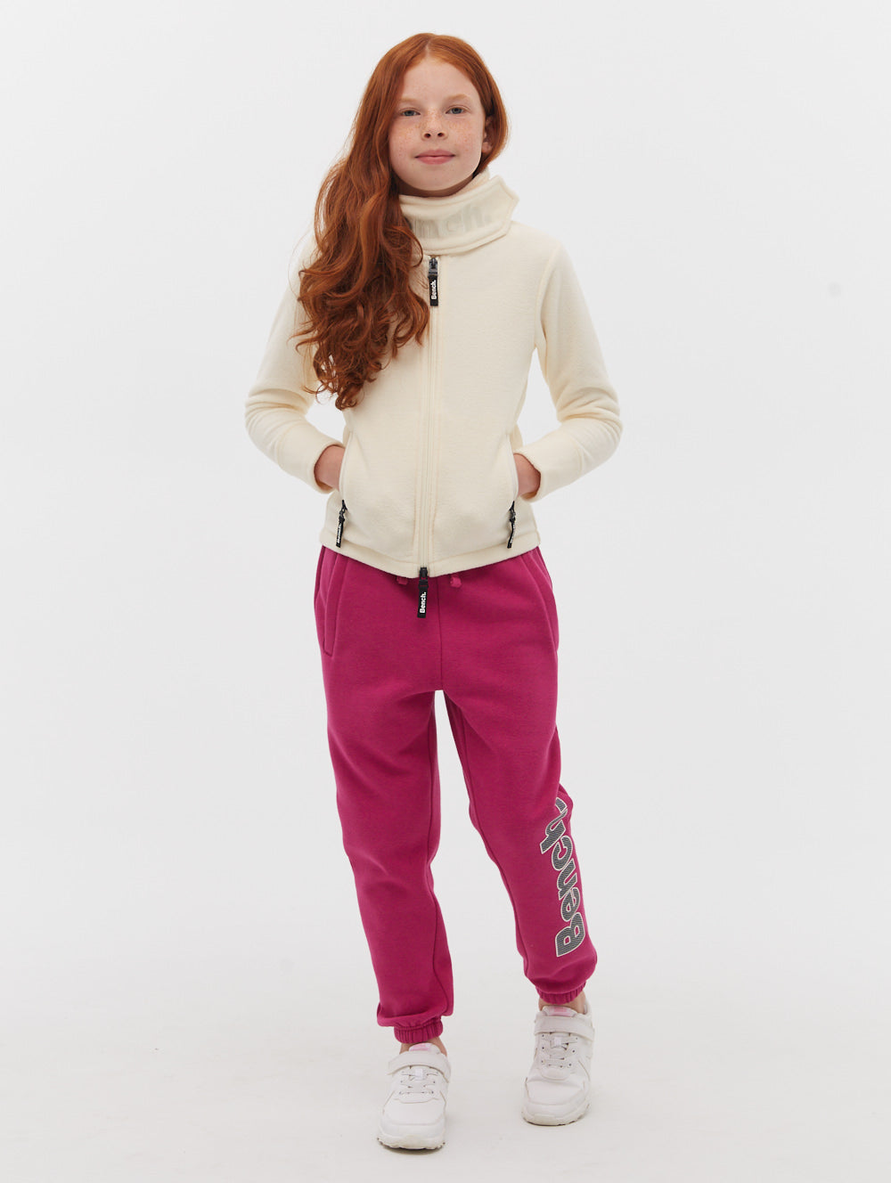 Girls Funnel Microfleece Zip-Up Wrap Neck - BN5E121610